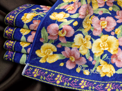 BOLANGDE Полотенце Япония баня ОРХИДЕЯ САПФИР 70х140 СИНИЙ (вид 3) BOLANGDE Полотенце Япония баня ОРХИДЕЯ САПФИР 70х140 СИНИЙ (фото, вид 3)