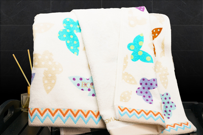 BOLANGDE Полотенце для лица, рук махровое в наборе 2 шт., для детей и взрослых, для семьи Япония Бабочки, белый/мятный/бежевый, размер 34х78 (вид 7) BOLANGDE Полотенце для лица, рук махровое в наборе 2 шт., для детей и взрослых, для семьи Япония Бабочки, белый/мятный/бежевый, размер 34х78 (фото, вид 7)