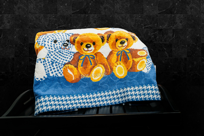 BOLANGDE Набор полотенец для рук и лица 2 шт, полотенце для ванной махровое, велюровое, 100% хлопок, рисунок цветы, Япония Мишутки 34х78, синий (вид 9) BOLANGDE Набор полотенец для рук и лица 2 шт, полотенце для ванной махровое, велюровое, 100% хлопок, рисунок цветы, Япония Мишутки 34х78, синий (фото, вид 9)