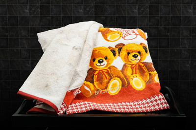 BOLANGDE Набор полотенец для рук и лица 2 шт, полотенце для ванной махровое, велюровое, 100% хлопок, рисунок цветы, Япония Мишутки 34х78, бордово-коричневый (вид 3) BOLANGDE Набор полотенец для рук и лица 2 шт, полотенце для ванной махровое, велюровое, 100% хлопок, рисунок цветы, Япония Мишутки 34х78, бордово-коричневый (фото, вид 3)