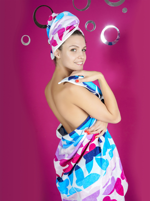 BOLANGDE Полотенце Полоса 34х78 ручное 3010 MА-синий (вид 4) BOLANGDE Полотенце Полоса 34х78 ручное 3010 MА-синий (фото, вид 4)