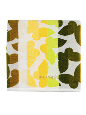 BOLANGDE Полотенце Полоса 70х140 банное-зеленый (вид 2) BOLANGDE Полотенце Полоса 70х140 банное-зеленый (фото, вид 2)