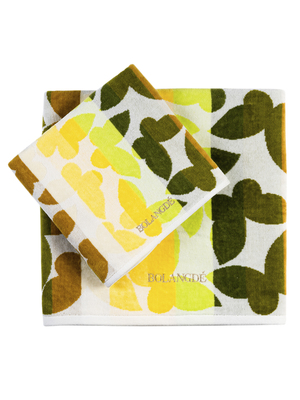 BOLANGDE Полотенце Полоса 70х140 банное-зеленый (вид 3) BOLANGDE Полотенце Полоса 70х140 банное-зеленый (фото, вид 3)