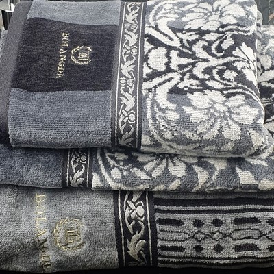 BOLANGDE Набор полотенец для рук и лица 2 шт, полотенце для ванной махровое, велюровое, 100% хлопок, Япония Арабеска 34х78, серый (вид 1) BOLANGDE Набор полотенец для рук и лица 2 шт, полотенце для ванной махровое, велюровое, 100% хлопок, Япония Арабеска 34х78, серый (фото, вид 1)