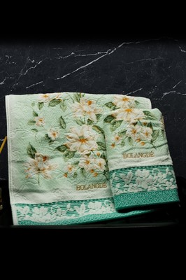 BOLANGDE Подарочный набор Жасмин 2пр 50х90+50х90 зел (вид 8) BOLANGDE Подарочный набор Жасмин 2пр 50х90+50х90 зел (фото, вид 8)