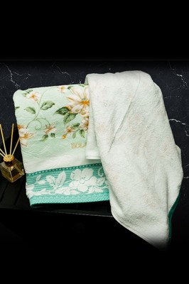 BOLANGDE Подарочный набор Жасмин 2пр 34х78+34х78 зел (вид 4) BOLANGDE Подарочный набор Жасмин 2пр 34х78+34х78 зел (фото, вид 4)