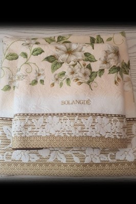 BOLANGDE Подарочный набор Жасмин 2пр 34х78+34х78 беж (вид 1) BOLANGDE Подарочный набор Жасмин 2пр 34х78+34х78 беж (фото, вид 1)
