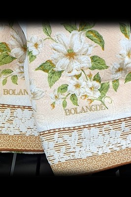 BOLANGDE Подарочный набор Жасмин 2пр 50х90+50х90 беж (вид 3) BOLANGDE Подарочный набор Жасмин 2пр 50х90+50х90 беж (фото, вид 3)