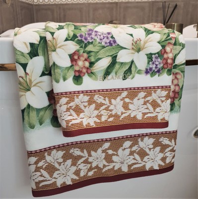 BOLANGDE Подарочный набор Лилия 2пр 34х78+34х78 кр (вид 1) BOLANGDE Подарочный набор Лилия 2пр 34х78+34х78 кр (фото, вид 1)