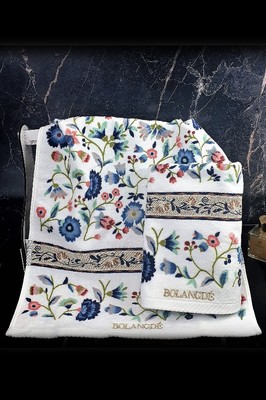 BOLANGDE Подарочный набор Васильки 2пр 34х78+34х78 син (вид 1) BOLANGDE Подарочный набор Васильки 2пр 34х78+34х78 син (фото, вид 1)