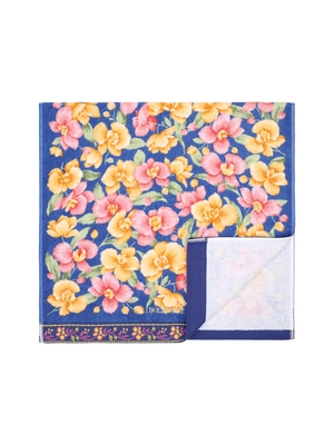 BOLANGDE Подарочный набор Орхидея темная 3пр 70х140+50х90+34х78 син (вид 2) BOLANGDE Подарочный набор Орхидея темная 3пр 70х140+50х90+34х78 син (фото, вид 2)