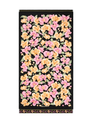 BOLANGDE Подарочный набор Орхидея темная 2пр 34х78+34х78 чер (вид 1) BOLANGDE Подарочный набор Орхидея темная 2пр 34х78+34х78 чер (фото, вид 1)