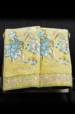 BOLANGDE Подарочный набор Узор 70х140 + 50х90 зел (вид 1) BOLANGDE Подарочный набор Узор 70х140 + 50х90 зел (фото, вид 1)