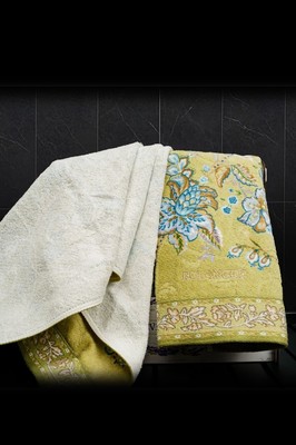 BOLANGDE Подарочный набор Узор 70х140 + 50х90 зел (вид 2) BOLANGDE Подарочный набор Узор 70х140 + 50х90 зел (фото, вид 2)