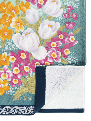 BOLANGDE Подарочный набор Тюльпаны 2пр 34х78+34х78 зел+сирен (вид 2) BOLANGDE Подарочный набор Тюльпаны 2пр 34х78+34х78 зел+сирен (фото, вид 2)