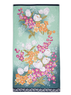 BOLANGDE Подарочный набор Тюльпаны 2пр 34х78+34х78 зел+сирен (вид 3) BOLANGDE Подарочный набор Тюльпаны 2пр 34х78+34х78 зел+сирен (фото, вид 3)