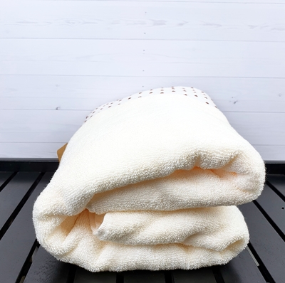 7Я текстиль Полотенце для рук, лица махровое 2 шт 34х75 см однотонное с бордюром в точечку, хлопок, 7Я текстиль, молочный (вид 1) 7Я текстиль Полотенце для рук, лица махровое 2 шт 34х75 см однотонное с бордюром в точечку, хлопок, 7Я текстиль, молочный (фото, вид 1)