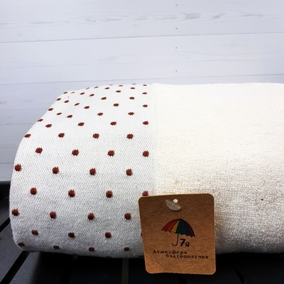 7Я текстиль Полотенце для рук, лица махровое 2 шт 34х75 см однотонное с бордюром в точечку, хлопок, 7Я текстиль, молочный (вид 2) 7Я текстиль Полотенце для рук, лица махровое 2 шт 34х75 см однотонное с бордюром в точечку, хлопок, 7Я текстиль, молочный (фото, вид 2)