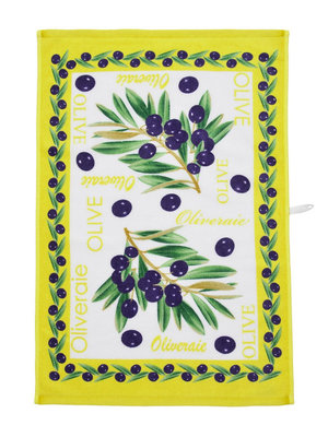 BOLANGDE Кухонные полотенца "Оливки" Япония KT-1045-желтый BOLANGDE Кухонные полотенца "Оливки" Япония KT-1045-желтый