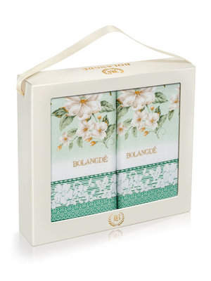 BOLANGDE Подарочный набор Жасмин 2пр 50х90+50х90 зел BOLANGDE Подарочный набор Жасмин 2пр 50х90+50х90 зел (фото)