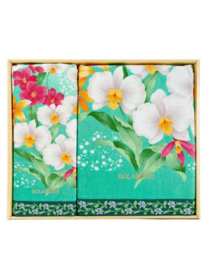 BOLANGDE Подарочный набор Ирисы 70х140 + 50х90 зел BOLANGDE Подарочный набор Ирисы 70х140 + 50х90 зел (фото)