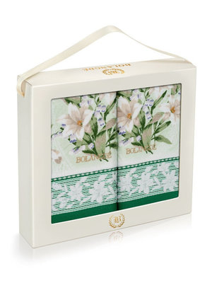 BOLANGDE Подарочный набор Ландыши 2пр 34х78+34х78 зел BOLANGDE Подарочный набор Ландыши 2пр 34х78+34х78 зел (фото)