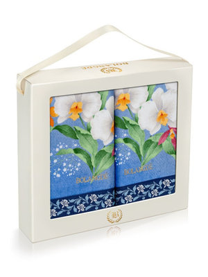 BOLANGDE Подарочный набор Ирисы 2пр 34х78+34х78 син BOLANGDE Подарочный набор Ирисы 2пр 34х78+34х78 син (фото)