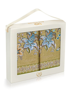 BOLANGDE Подарочный набор Узор 2пр 34х78+34х78 беж BOLANGDE Подарочный набор Узор 2пр 34х78+34х78 беж (фото)