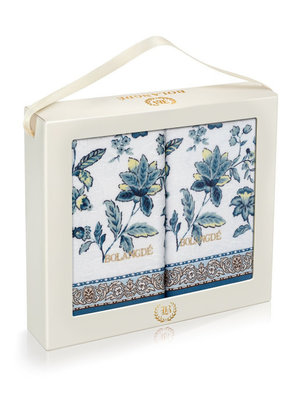 BOLANGDE Подарочный набор Гжель 2пр 34х78+34х78 син BOLANGDE Подарочный набор Гжель 2пр 34х78+34х78 син (фото)