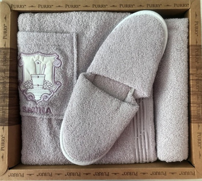 EforHome Набор Sikel Purry для сауны женский LILA (лиловый) EforHome Набор Sikel Purry для сауны женский LILA (лиловый)