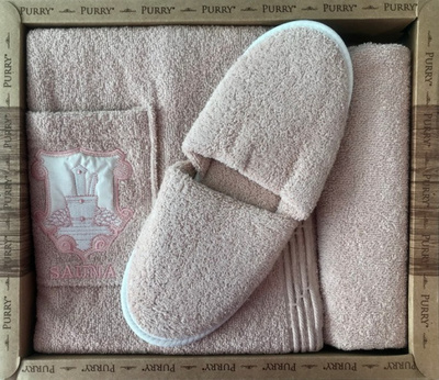 EforHome Набор Sikel Purry для сауны женский PUDRA (пудровый) EforHome Набор Sikel Purry для сауны женский PUDRA (пудровый)