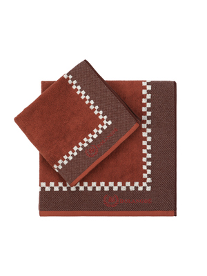 BOLANGDE Набор полотенец для рук Bolangde 34х78 - 2 шт, 3028 MA коричневый BOLANGDE Набор полотенец для рук Bolangde 34х78 - 2 шт, 3028 MA коричневый (фото)
